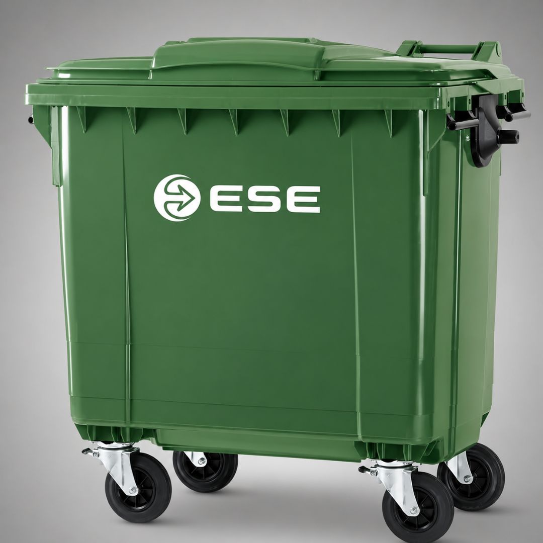 Carro Contenedor 770 L Verde - Imagen 2